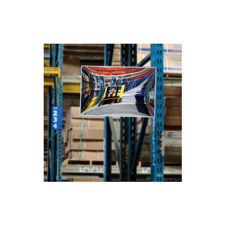 Vision Metalizers Rectangular Flat Acrylic Convex Mirror Indoor 16x24 FFM1624